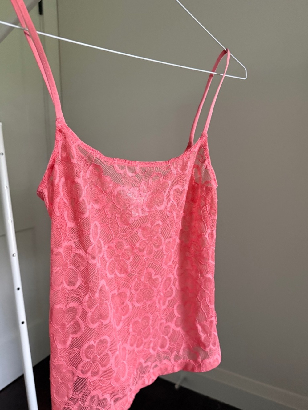 y2k La SENZA flowery lace lingerie cami tank